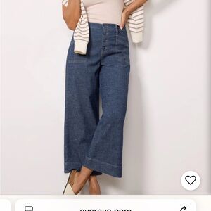 Evereve Joelle Wide leg crops